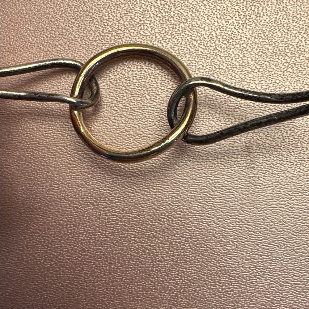 Gold and Sterling Silver Bracelet handcrafted by Ed Levin - Picture 11 of 11